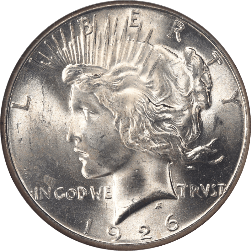1926-S Silver PEACE Dollar $1 NGC MS 64 - White Untoned 