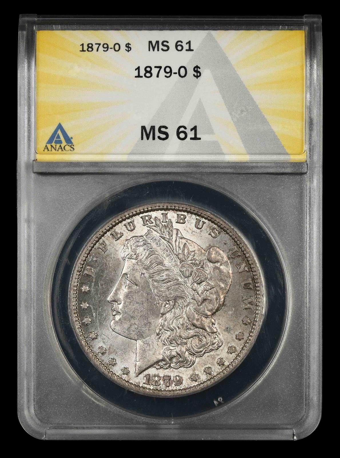 1879 O $1 ANACS MS 61