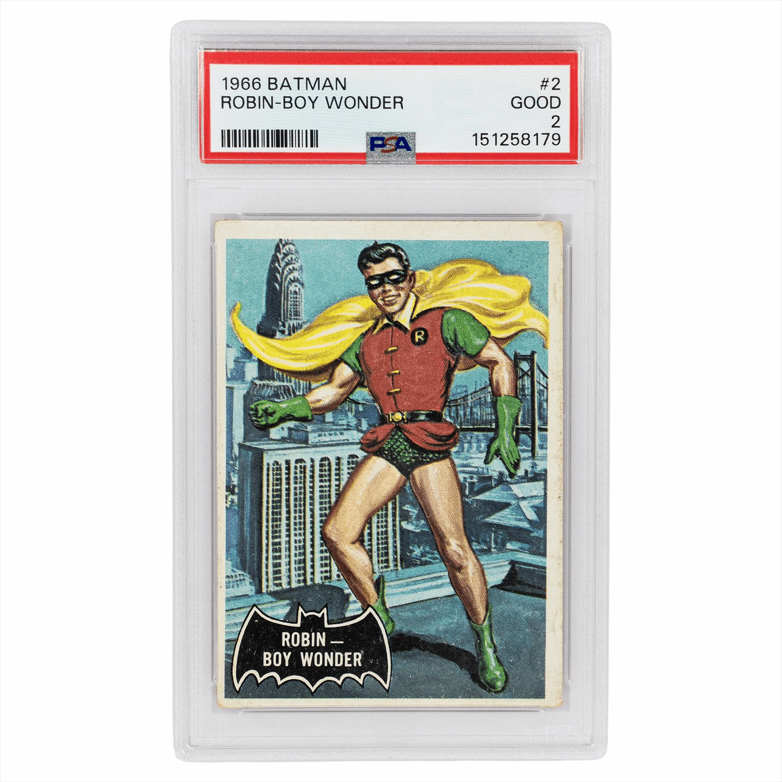 1966 Topps Batman Robin-Boy Wonder #2 PSA GOOD 2 Cert #151258179