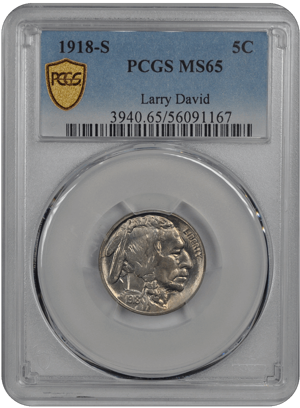 1918-S Buffalo PCGS MS 65