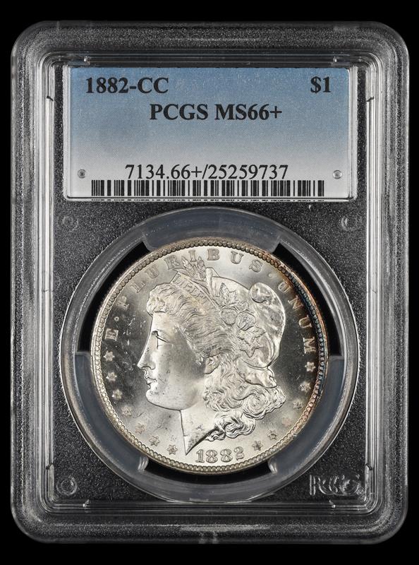 1882-CC $1 PCGS MS 66+