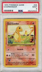 1999 Pokemon Game Charmander #46 PSA Mint 9 
