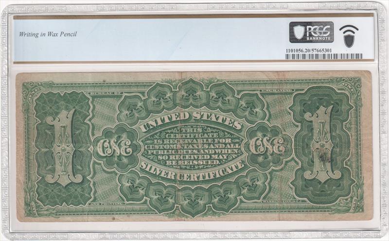 Fr. 215 1886 $1 Silver Certificate Small Red Plain Seal PCGS VF20 