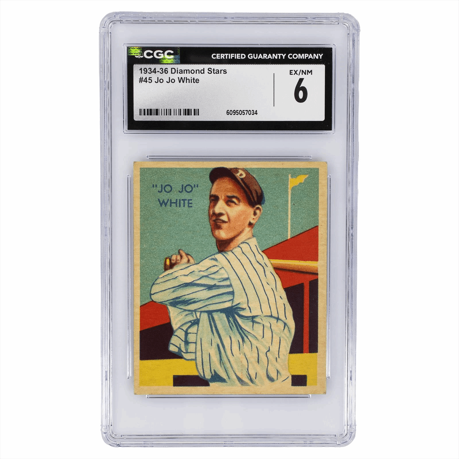 1934-36 Diamond Stars Jo Jo White #45 CGC EX/NM 6