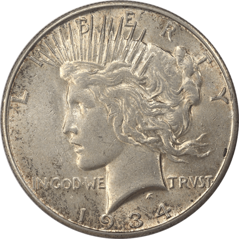 1934-S Silver PEACE Dollar $1 Raw Ungraded Coin 