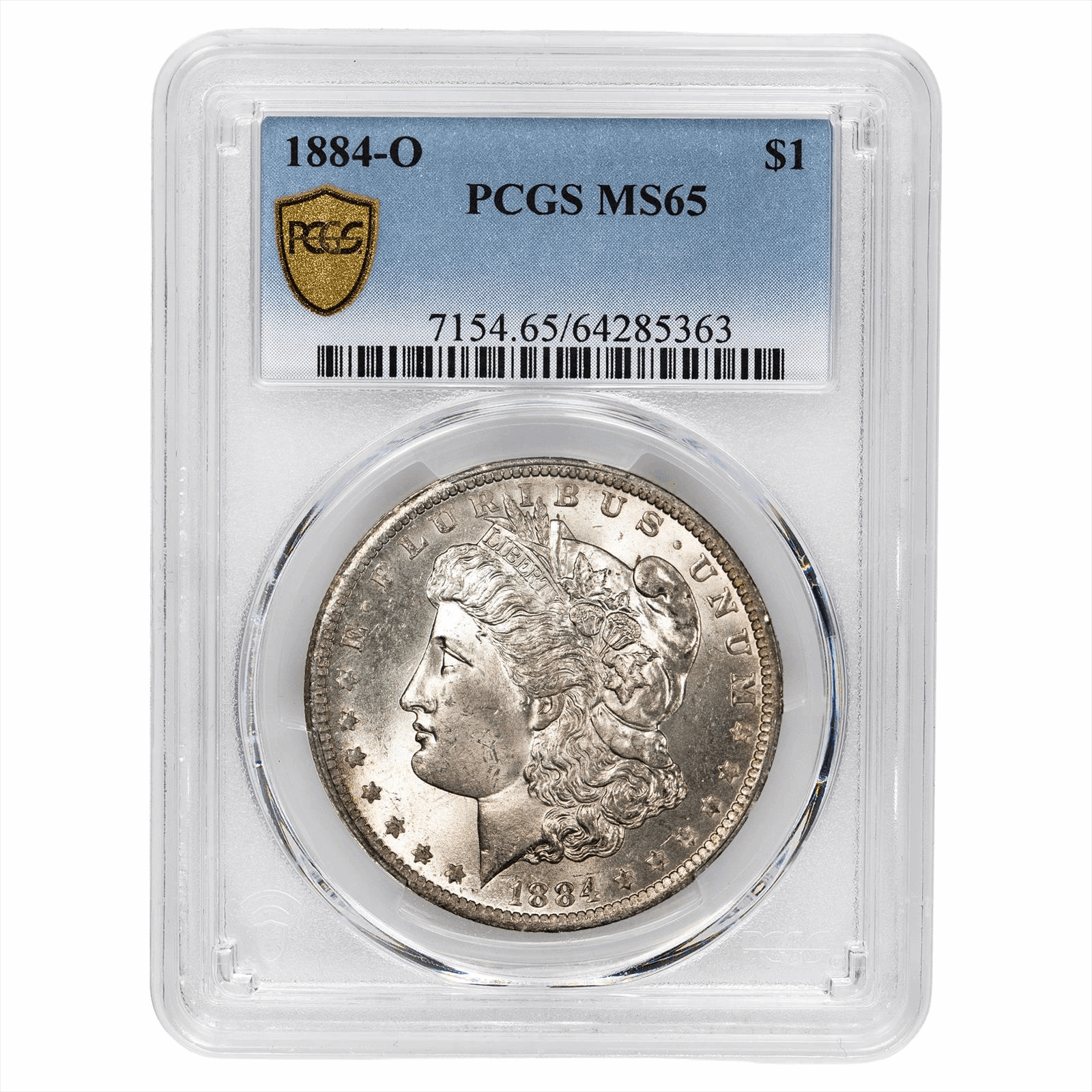 1884-O Morgan Silver Dollar $1 PCGS MS 65
