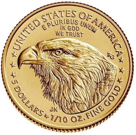 2022 1/10oz Gold American Eagle 