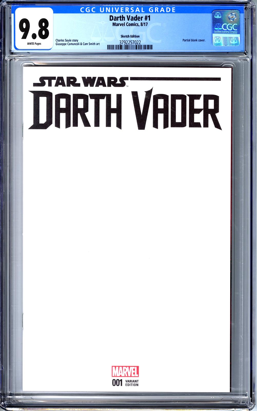 Darth Vader #1 CGC 9.8 Sketch Edition 