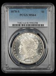 1878 S $1 PCGS MS64