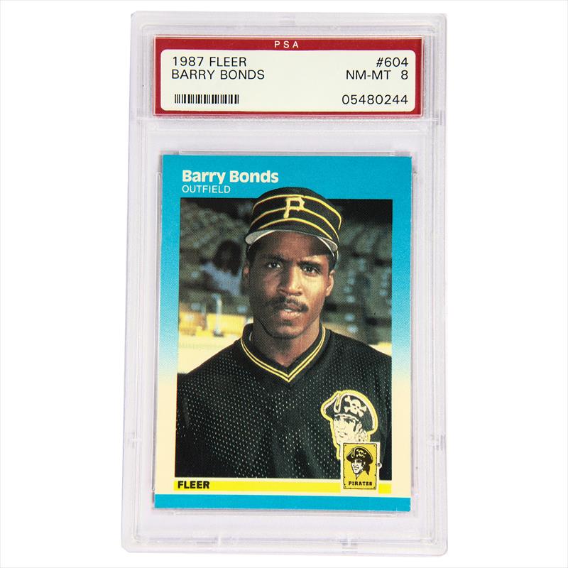 1987 Fleer Barry Bonds PSA8 