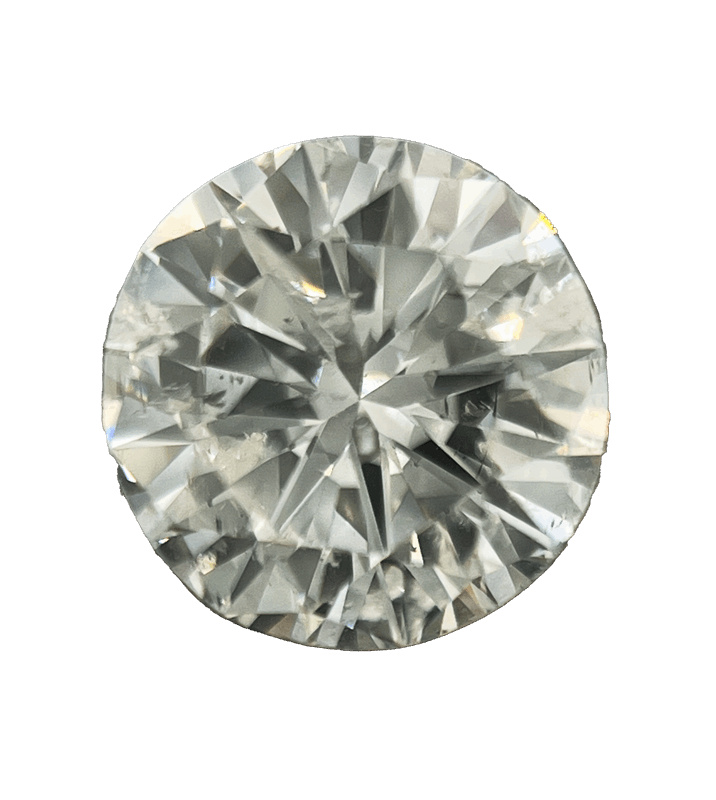 GIA Certified .96ct Round Brilliant Loose Diamond G color, I2 Clarity 
