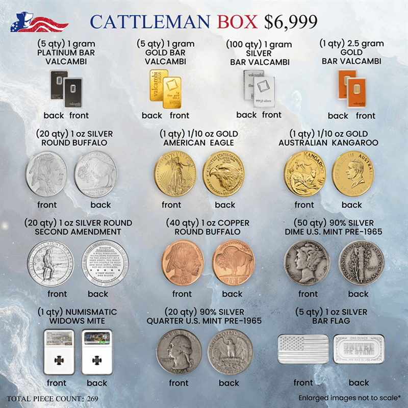 Cattleman Box - Diverse Collection of Precious Metals 1