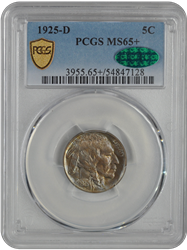 1925-D Buffalo PCGS CAC MS 65+