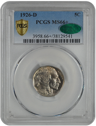 1926-D Buffalo PCGS CAC MS 66+