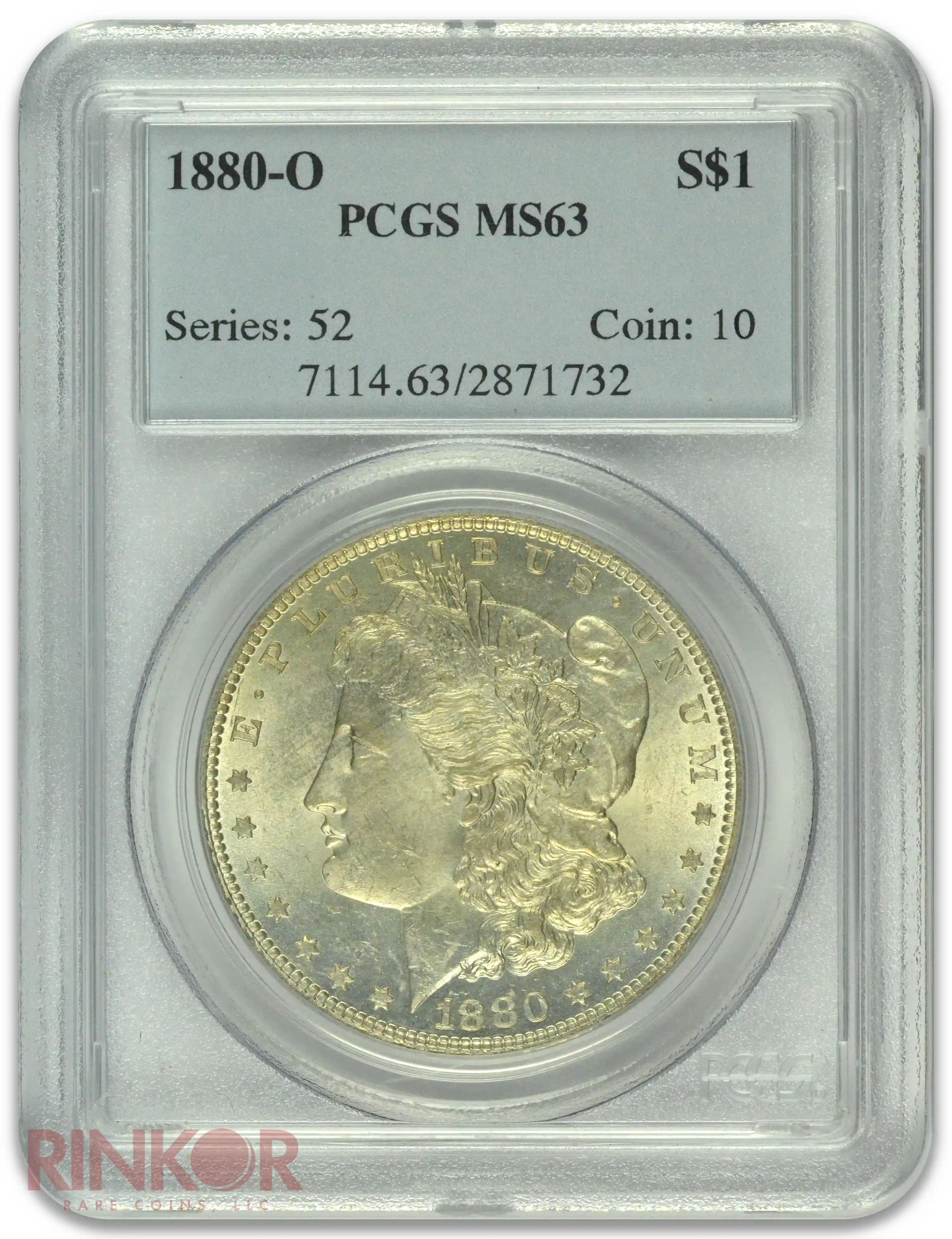 1880-O $1 Morgan Dollar PCGS MS 63