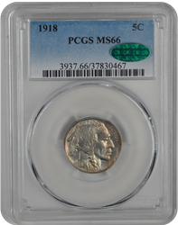 1918 Buffalo PCGS CAC MS 66