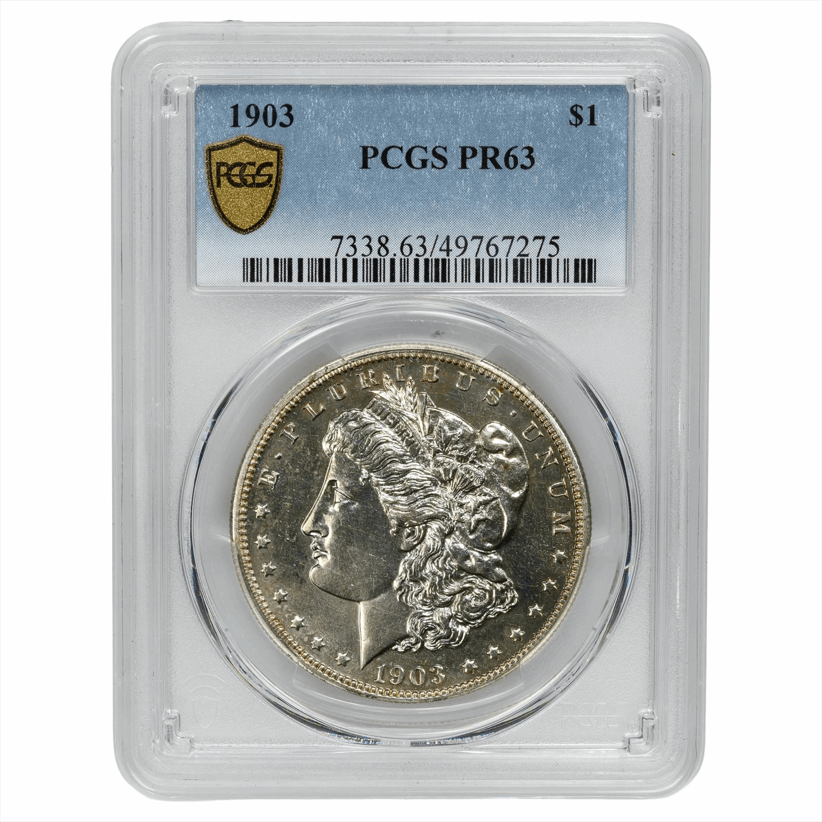 1903 Morgan Silver Dollar $1 PCGS PR 63