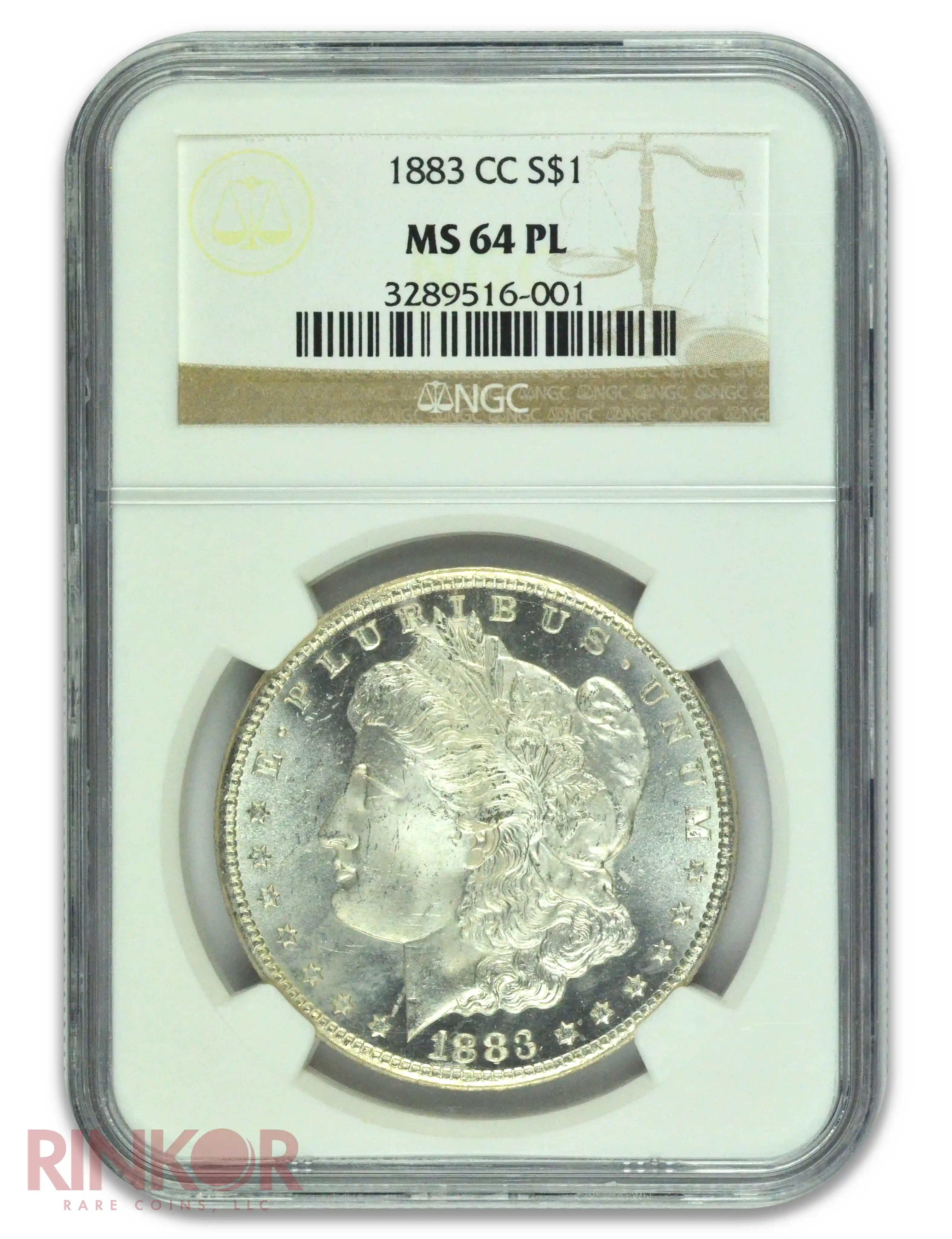 1883-CC $1 Morgan Dollar NGC MS 64 PL