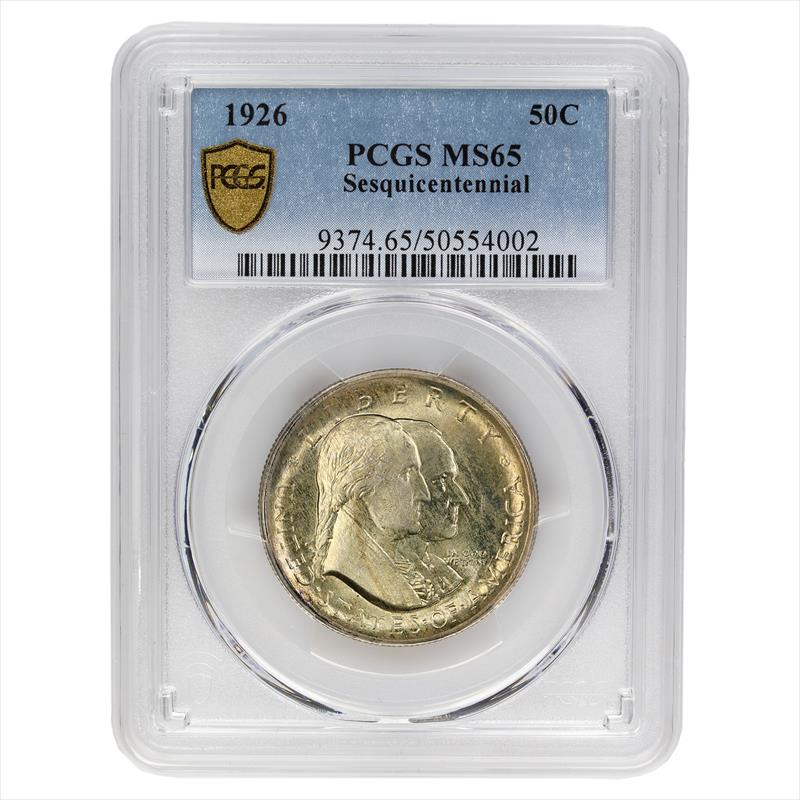 1926 Sesquicentennial Commemorative Half Dollar, 50C PCGS MS 65