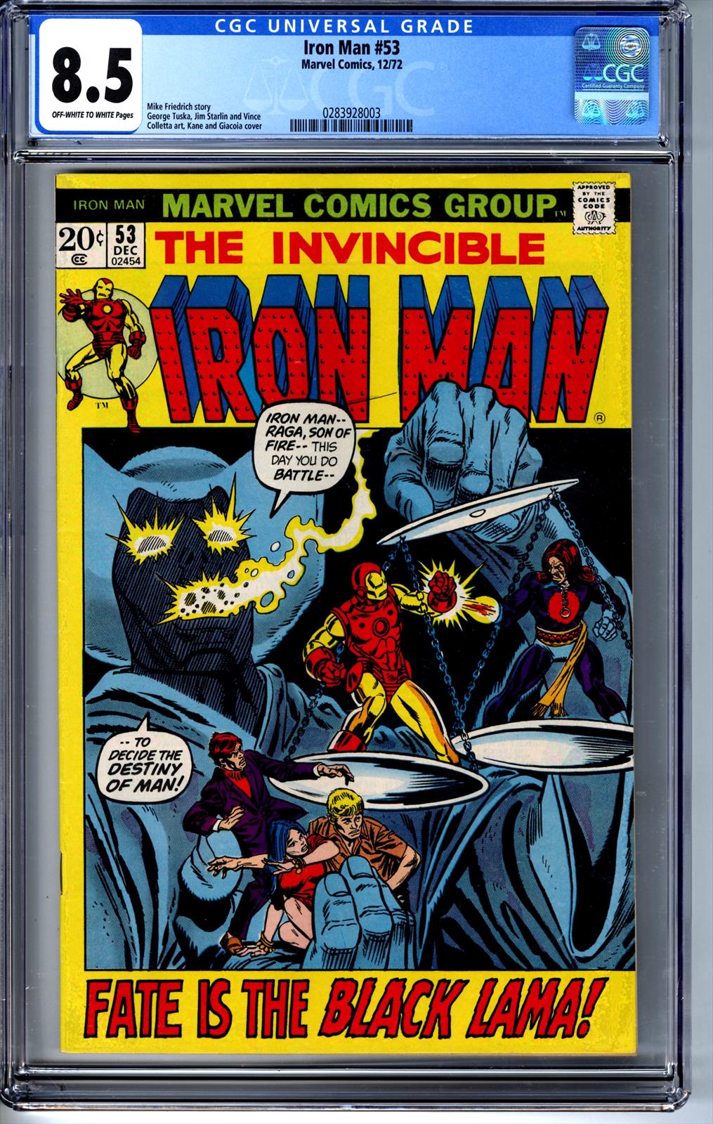 Iron Man #53 CGC 8.5 8.5