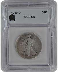 1919-D Walking Liberty ICG  G6