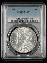 1899 $1 PCGS MS 61