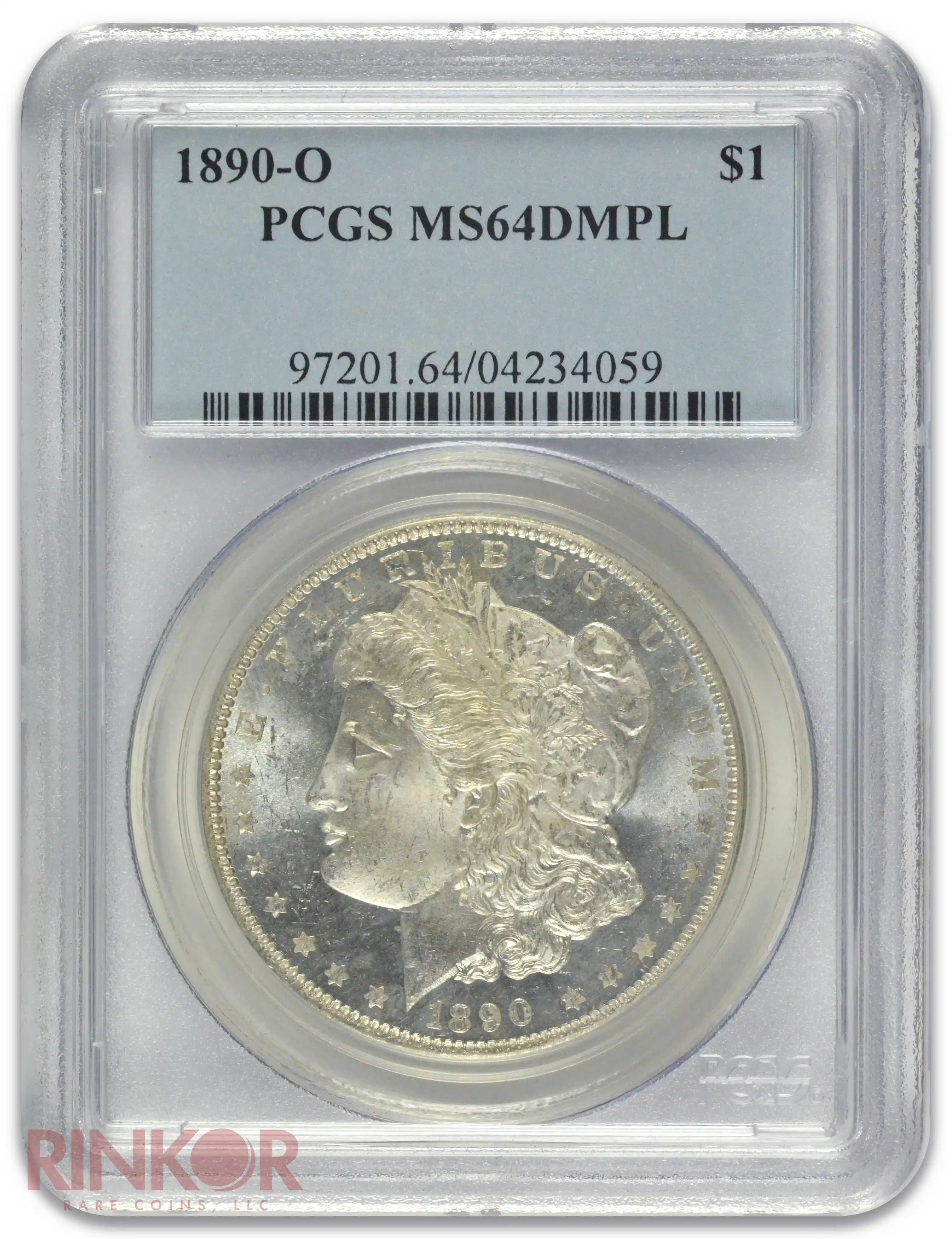 1890-O $1 Morgan Dollar PCGS MS 64 DMPL