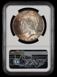 1922 $1 Mint Error Reverse Struck Thru NGC MS 63