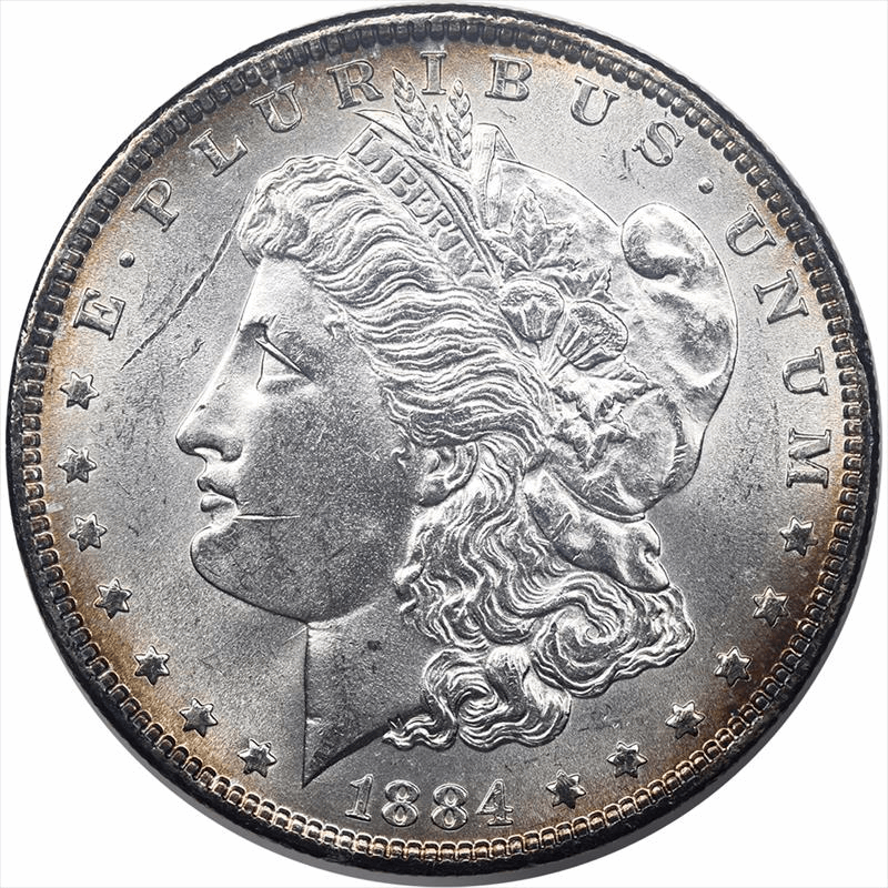 1884 Morgan Silver Dollar $1 Uncirculated