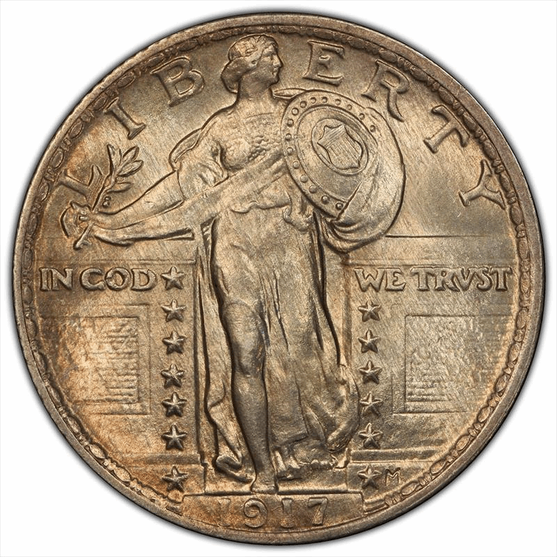 1917 Type 2 25C PCGS MS 65 FH CAC