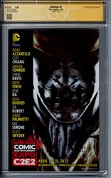Batman #7 CGC Signature Series 9.8 (D.C., 2012) Signed by Greg Capullo, Jonathan Glapion, & Scott Snyder 