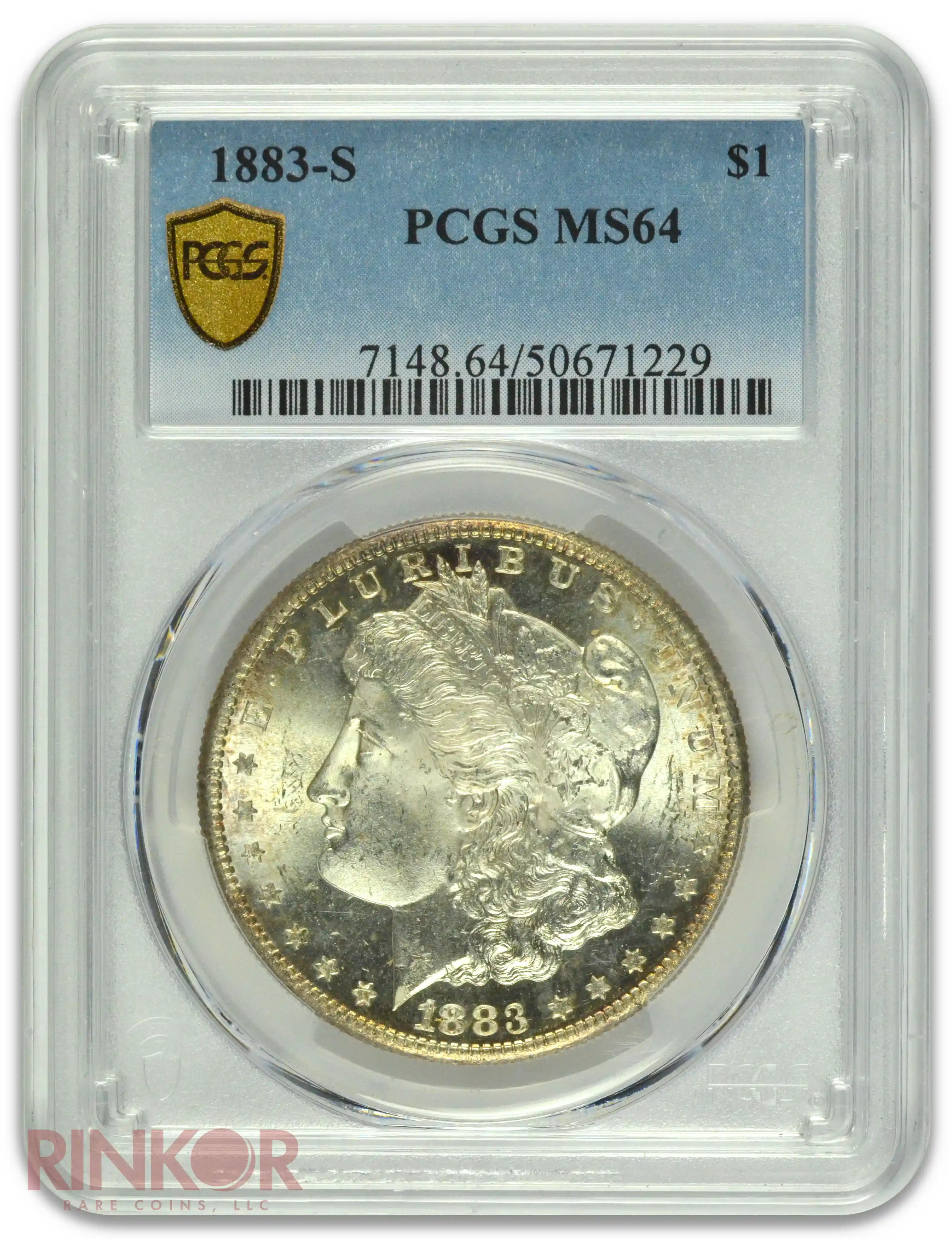 1883-S $1 PCGS MS 64