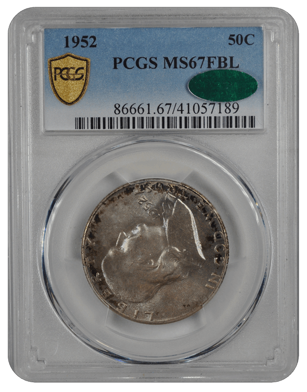 1952 50C Franklin Half Dollar PCGS FBL (CAC) #3151-11 MS67