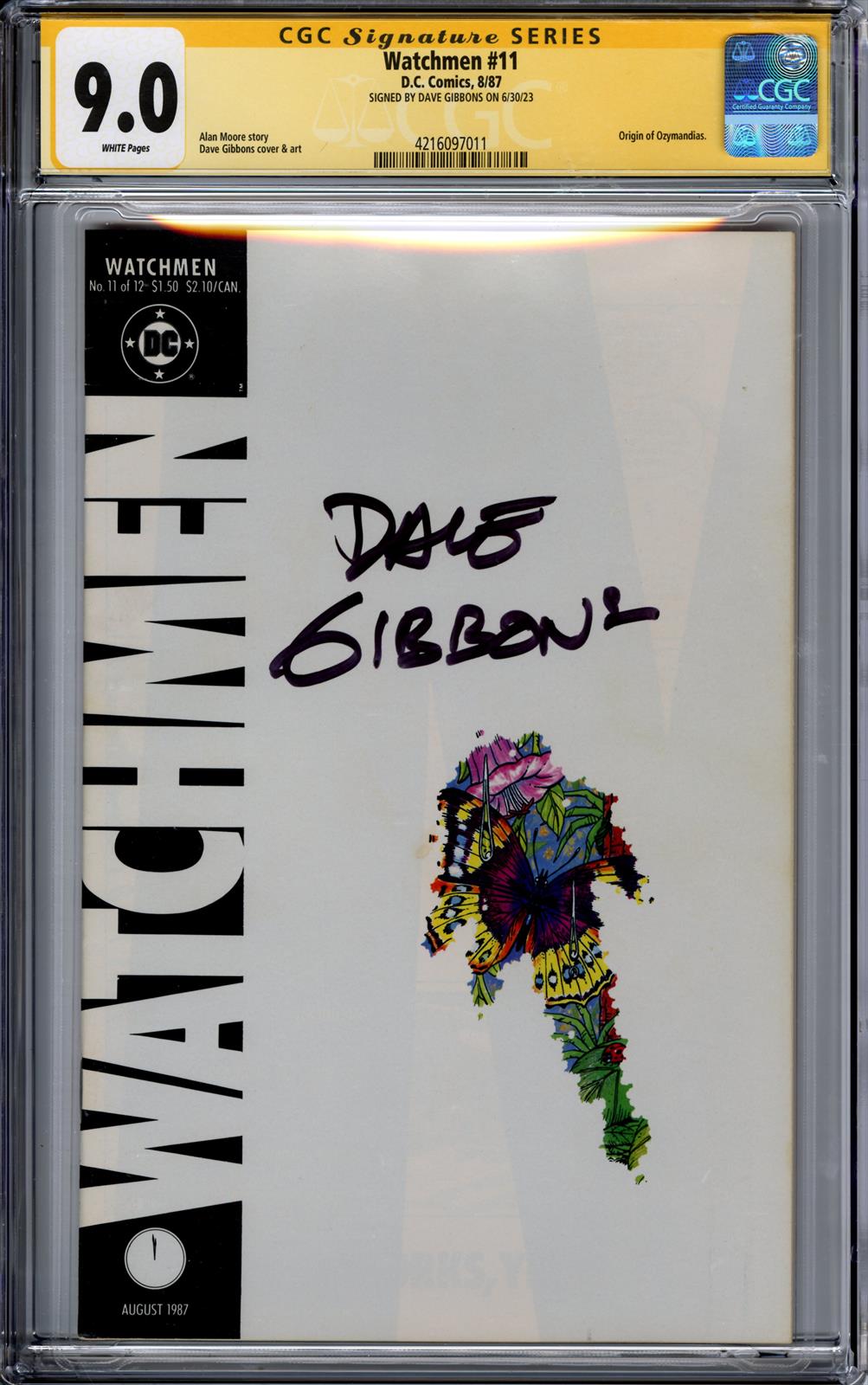Watchmen #11 CGC Signature Series 9.0 (D.C., 1987) Signed by Dave Gibbons 