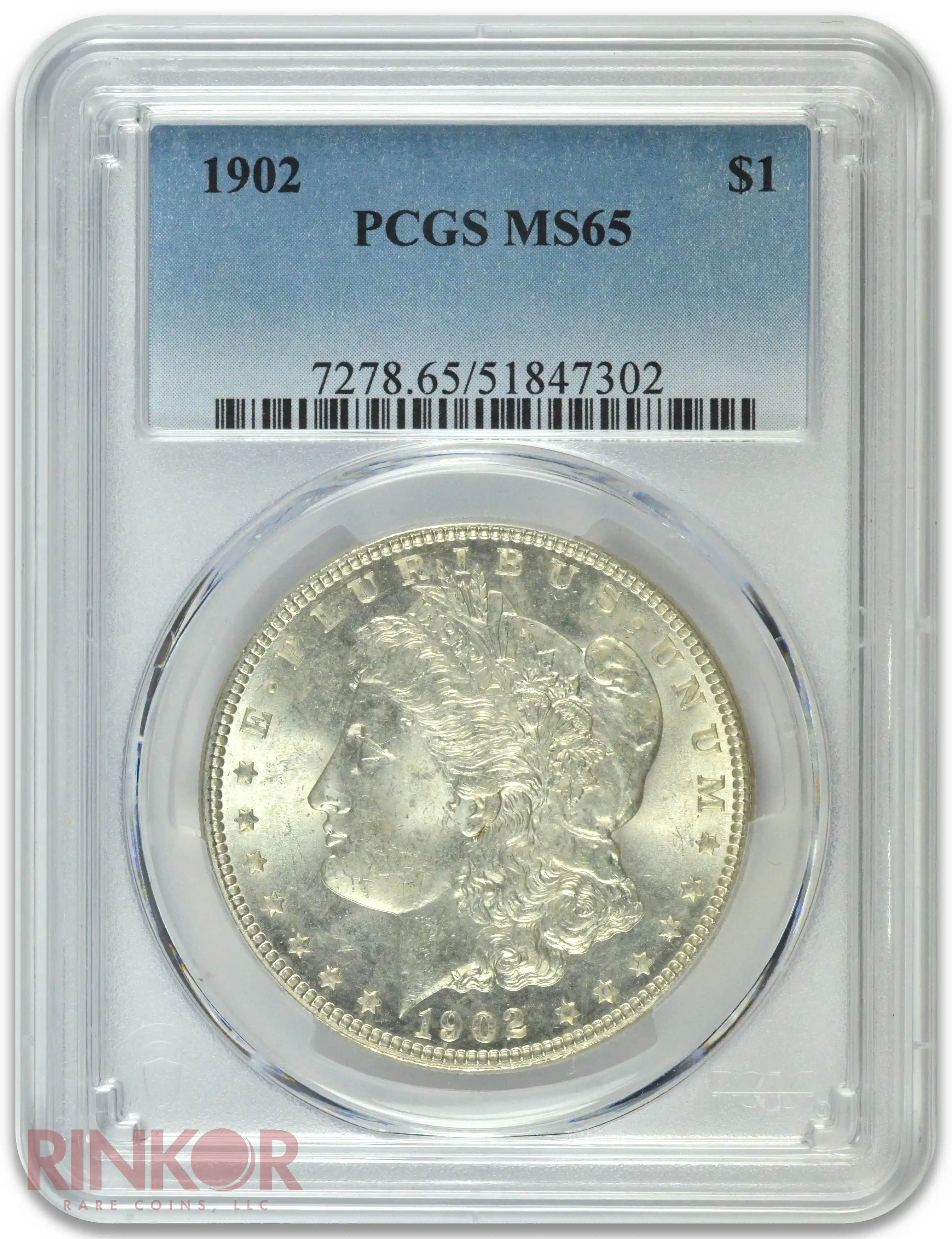 1902 $1 PCGS MS 65