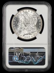1885 O $1 Attractively Toned NGC MS 63 *