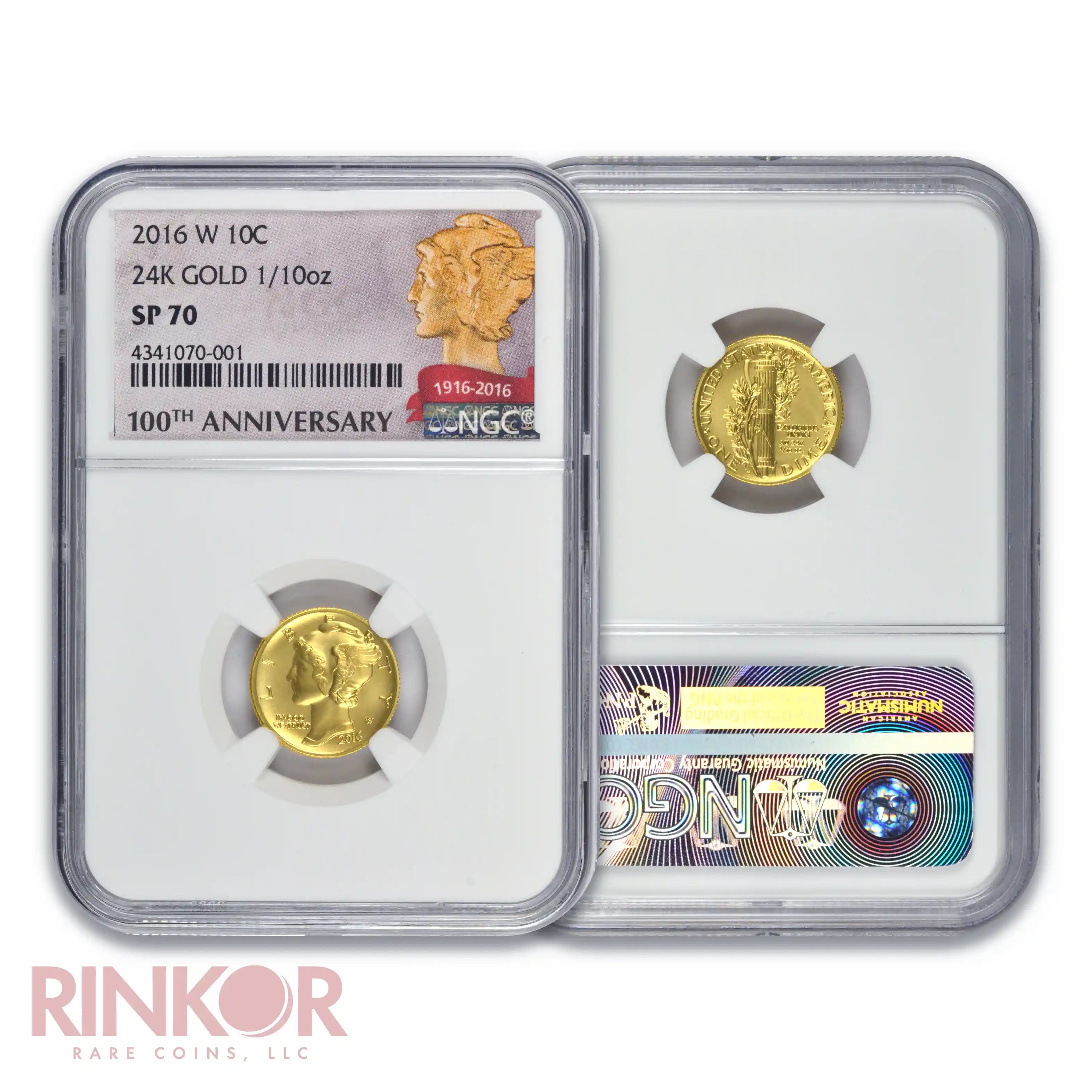 2016-W Gold Centennial 100th Anniversary 3-Coin Set NGC SP 70