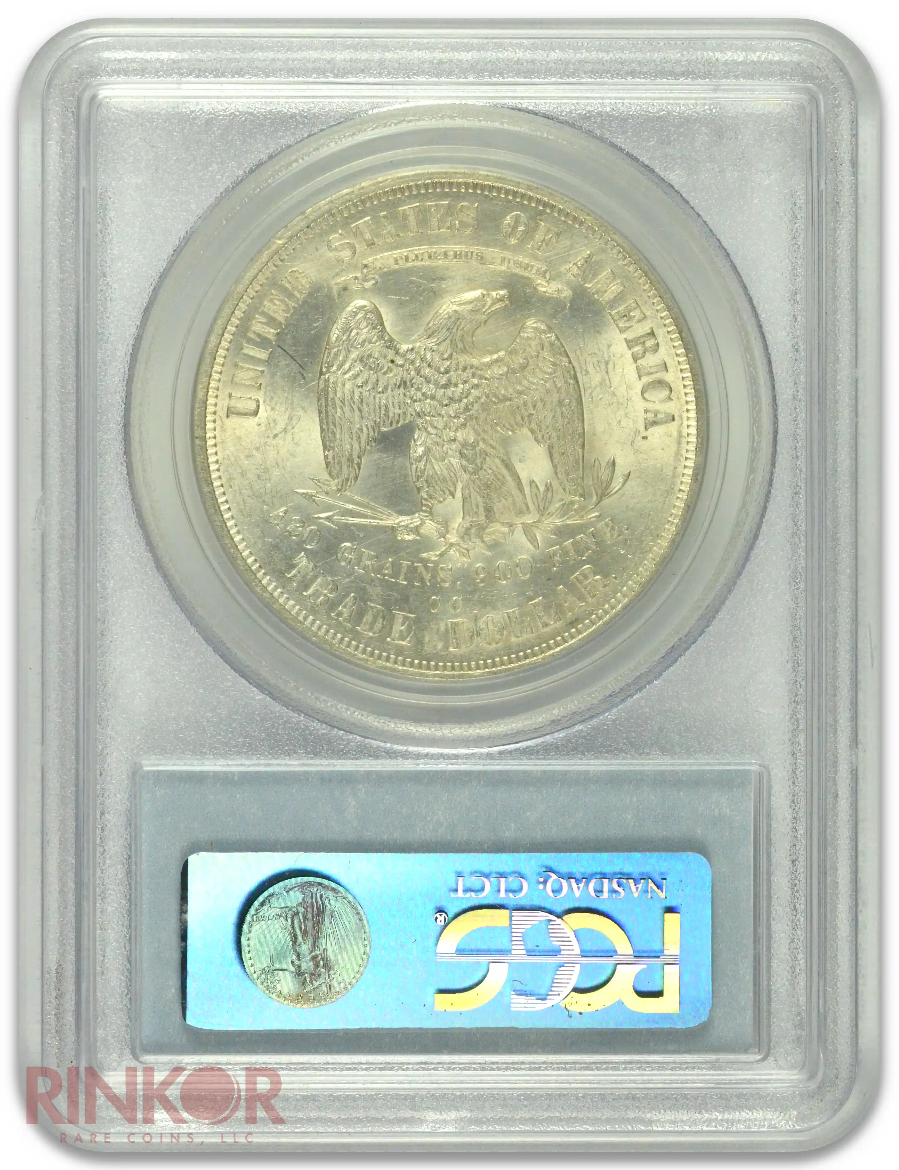 1875-CC Trade PCGS AU-58