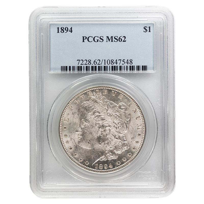 1894 Morgan Dollar $1 PCGS MS62 