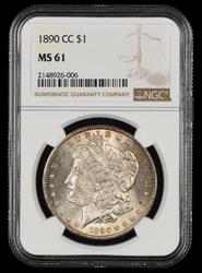 1890 CC $1 NGC  MS61