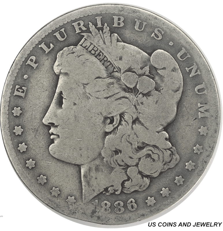 1886-O Morgan Silver Dollar, Circulated, Good