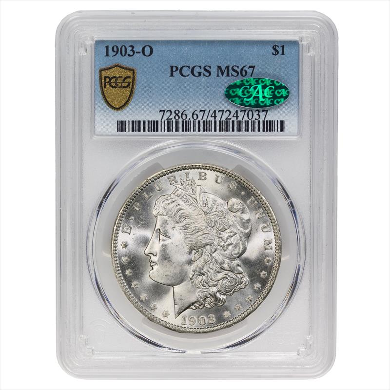 1903-O Morgan Dollar $1, PCGS MS67 CAC - Lovely White Coin