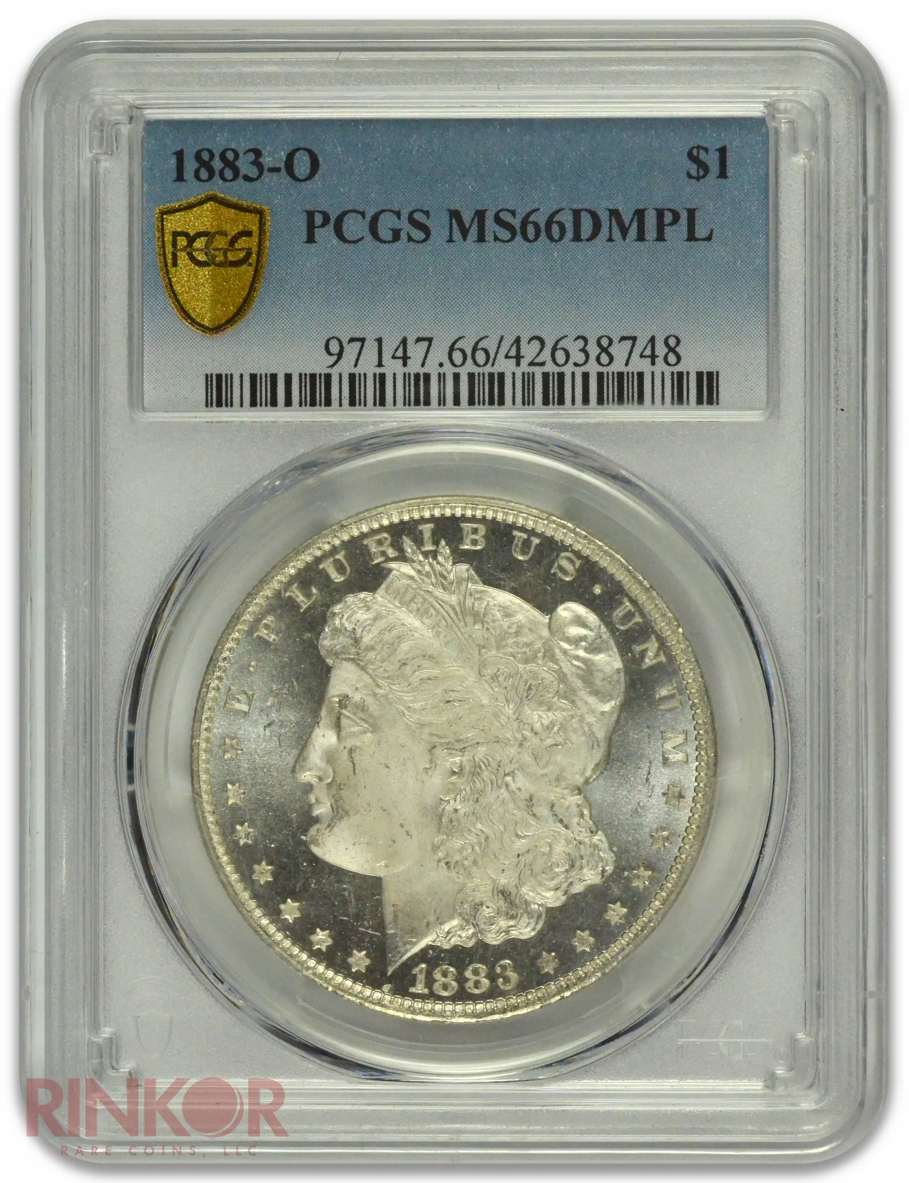 1883-O $1 Morgan Dollar PCGS MS 66 DMPL