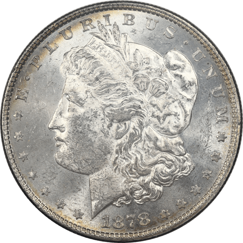 1878 8TF Morgan Silver Dollar $1 Raw Ungraded Coin Uncirculated