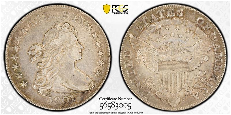 1801 $1 PCGS XF 40