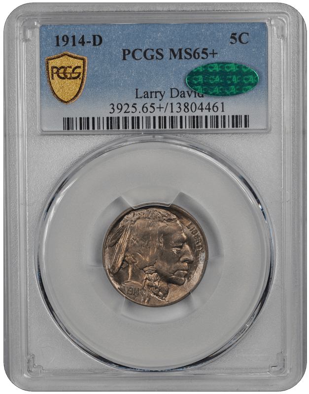 1914-D Buffalo PCGS CAC MS 65