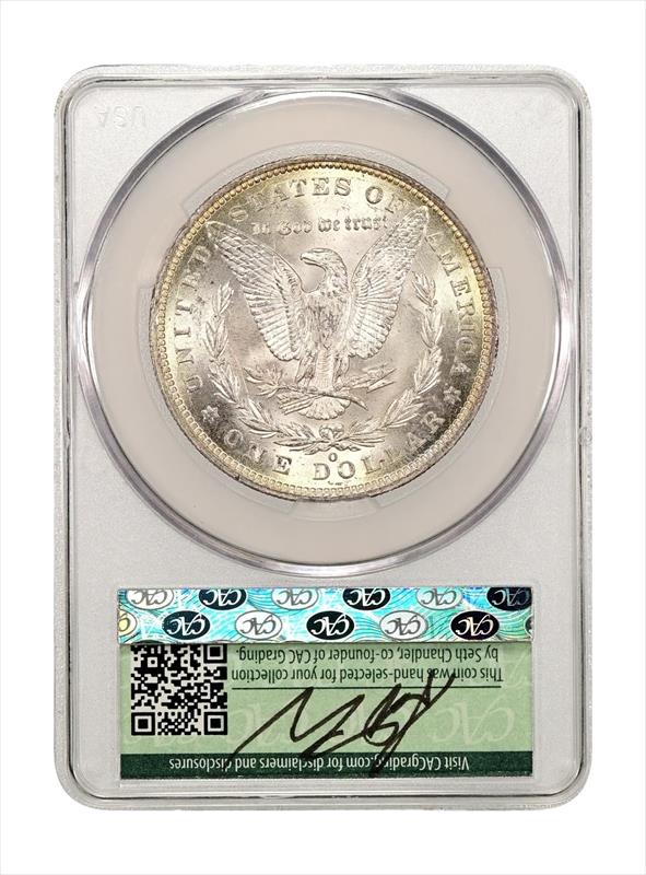 1887-O $1 CACG MS 62 WitterBrick