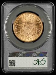 1873 Open 3 $20 Gold DDO FS-101 CAC MS 61