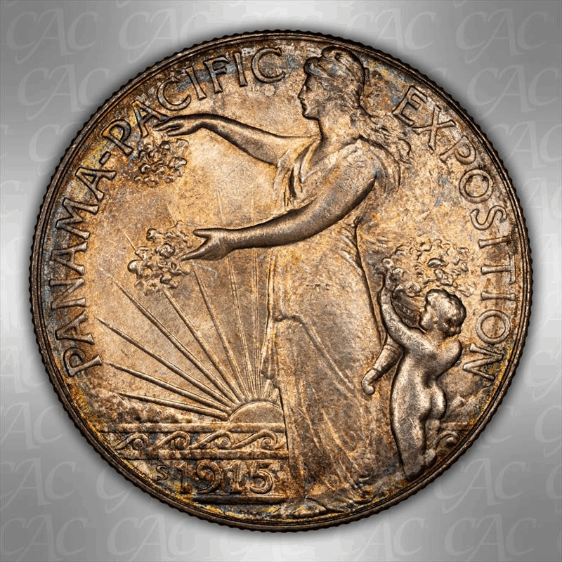 1915-S Panama-Pacific 50C CACG MS 66