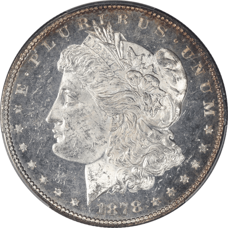 1878 7TF Morgan Silver Dollar $1 Reverse of 1878 PCGS MS62DMPL